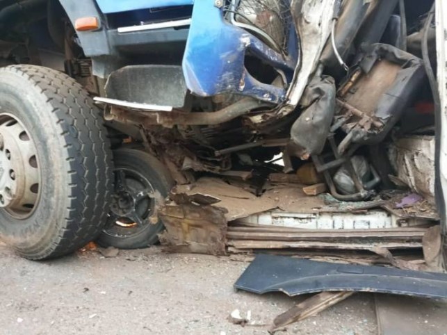 Tipper truck runs over driver, mate at Gomoa Biakoye
