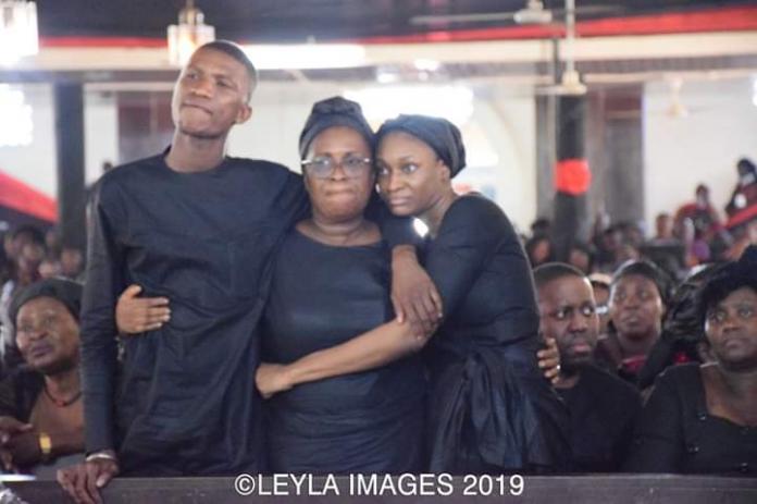 Late MP Agyarko`s 1st wife recounts love days at funeral service