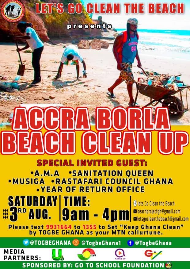 Togbe Ghana Cleans Accra Borla Beach