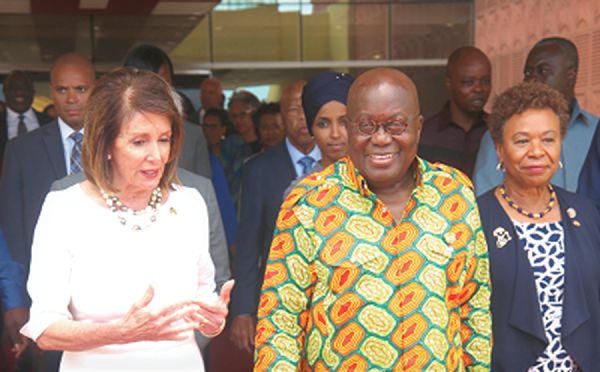 Akufo-Addo in DC to Pelosi in Accra
