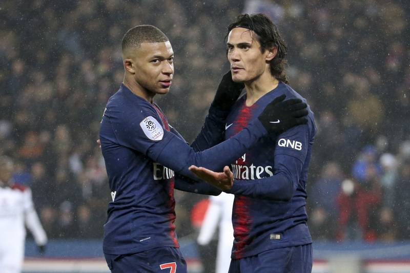 PARIS ST GERMAIN PAIR INJURED: KYLIAN MBAPPE AND EDINSON CAVANI