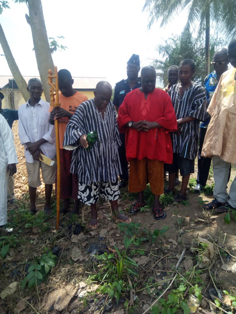 CONSTRUCTION OF ASUOM POLICE BARRACKS BEGINS.