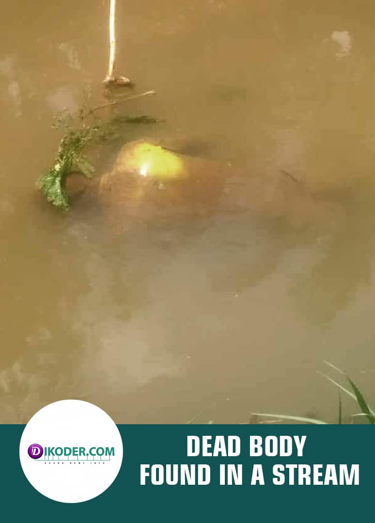 DEAD BODY FOUND IN A STREAM