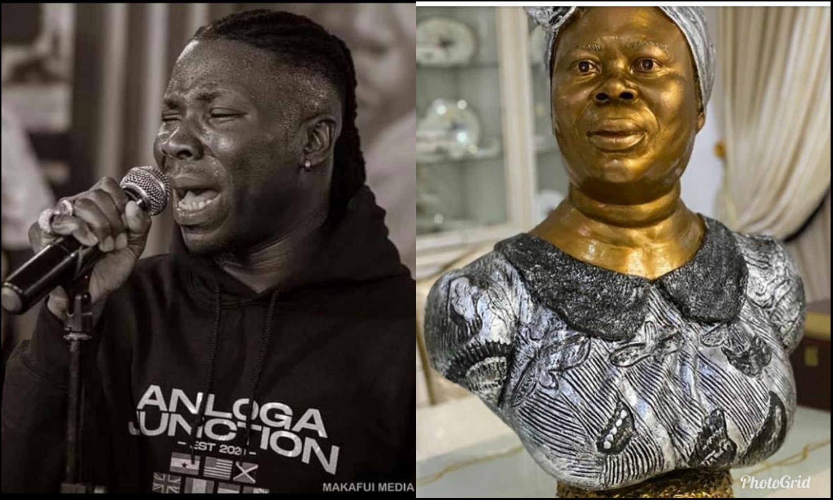 Stonebwoy Builds A Statue To Honor His Late Mom