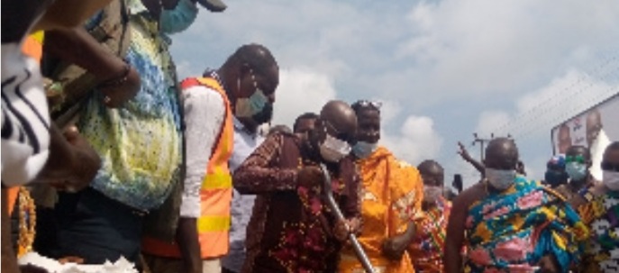 Akufo-Addo Cuts Sod For Construction Of Ellembelle Roads