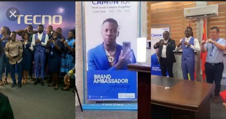 Stonebwoy has been awarded an ambassadorial deal with Tecno Ghana