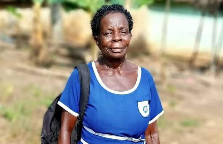 60year old woman with uniform