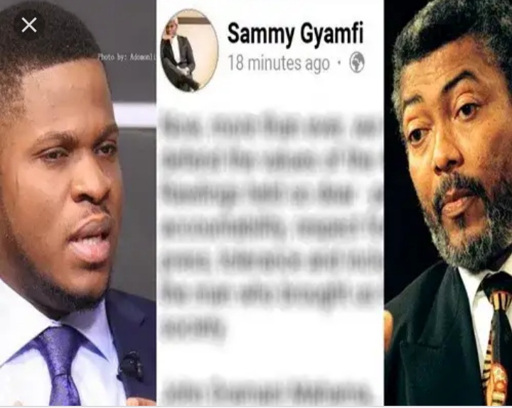 Rawlings Was Used As A Sacrificial Lamb For NDC’s 2020 Victory” – Sammy Gyamfi