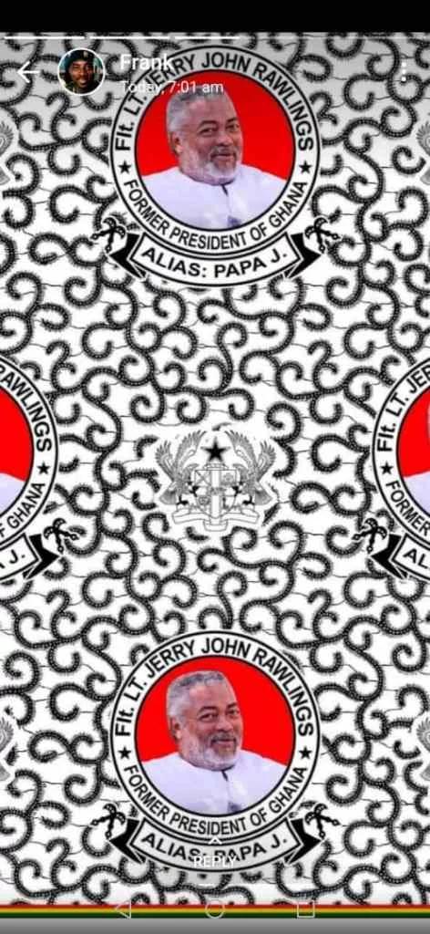 Pictures Of J.J Rawlings’ Funeral Cloth Drops Online