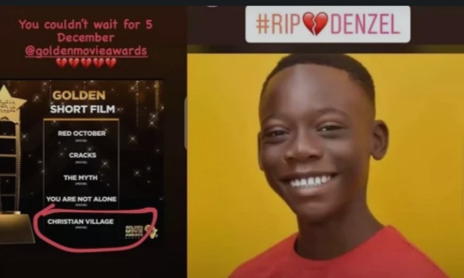 13-Year-Old Ghanaian Actor Dies After Being Nominated At The 2020 Golden Movie Awards