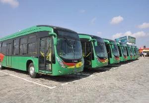 4 Ayalolo buses burnt to ashes at STC workshop in Kumasi