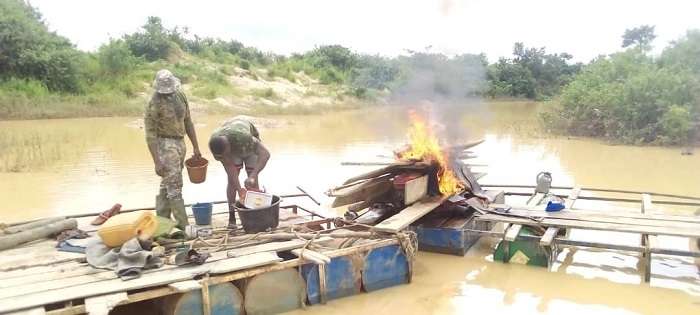 Galamsey-burnt-equipment