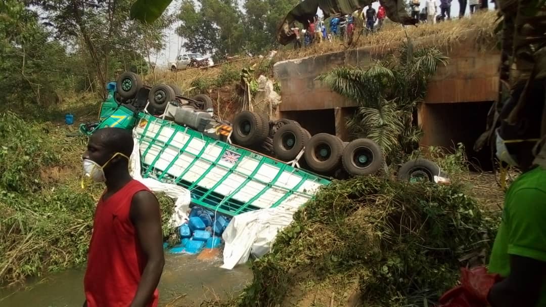 Over 10 Communities were cut off from town due to the flooded Tano river