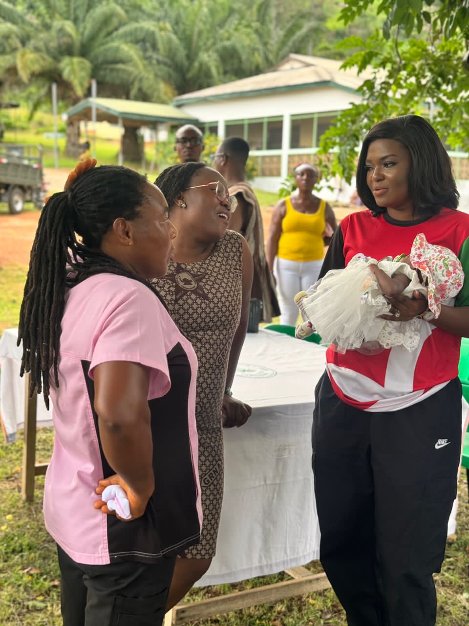 MP Joycelyn Tetteh Clears Medical Bills, Donates to Mothers and Children at Anfoega Catholic Hospital on World Mother’s Day
